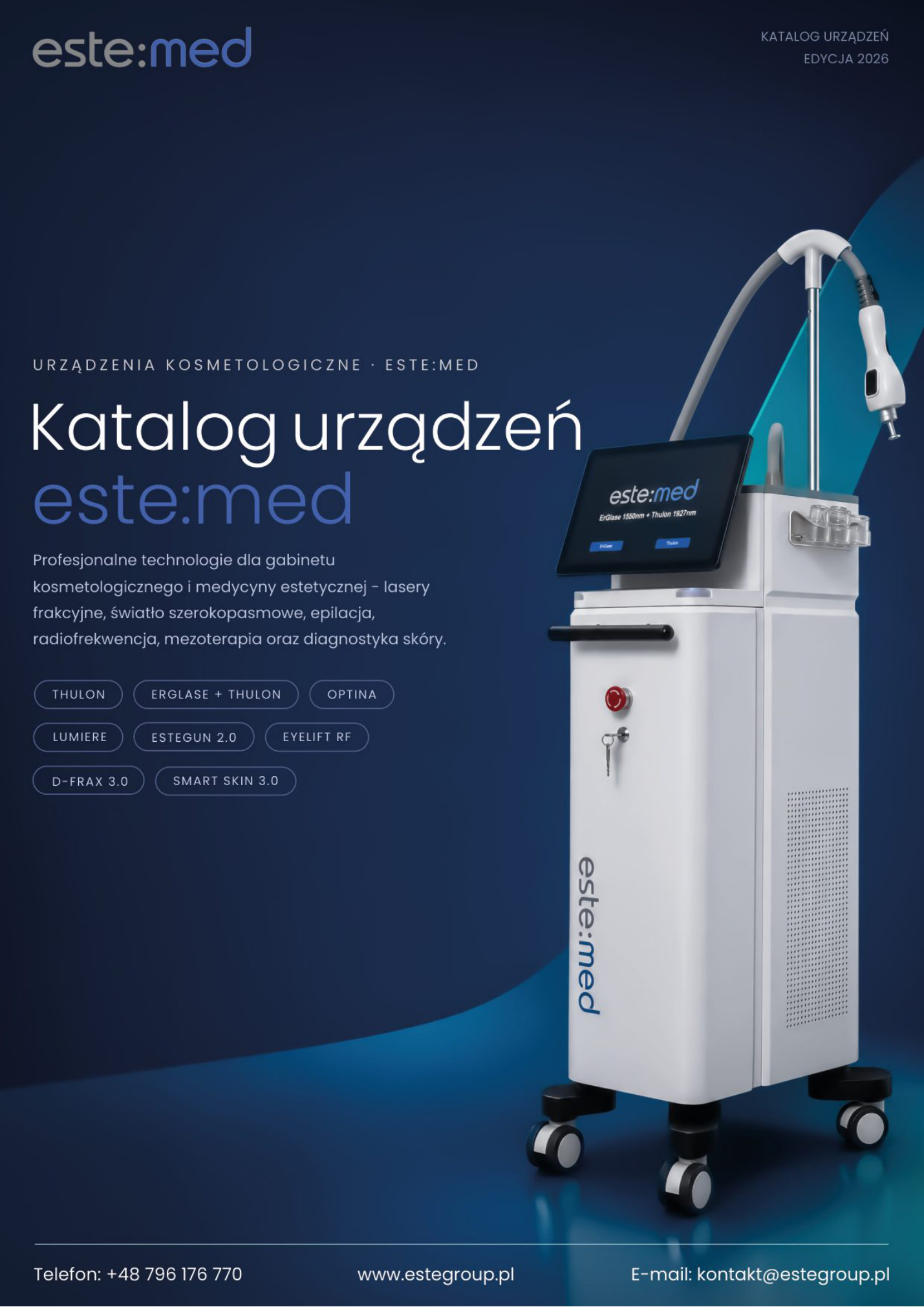 Okładka katalogu este:med 2026