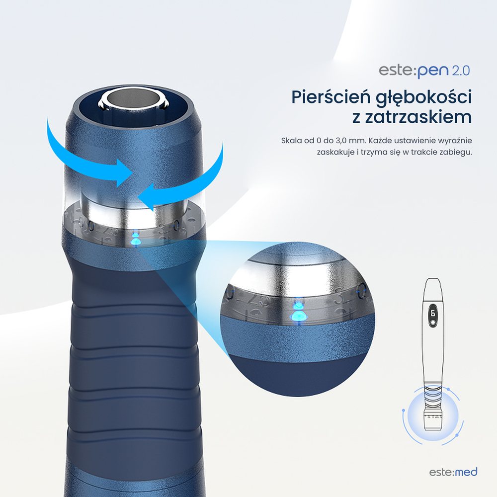 Pierścień regulacji głębokości este:pen 2.0 z zatrzaskiem